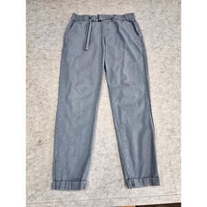 Vince 100% Cotton Pants Joggers, Slash Pockets, Elastic Waist, Belt, Sz XS